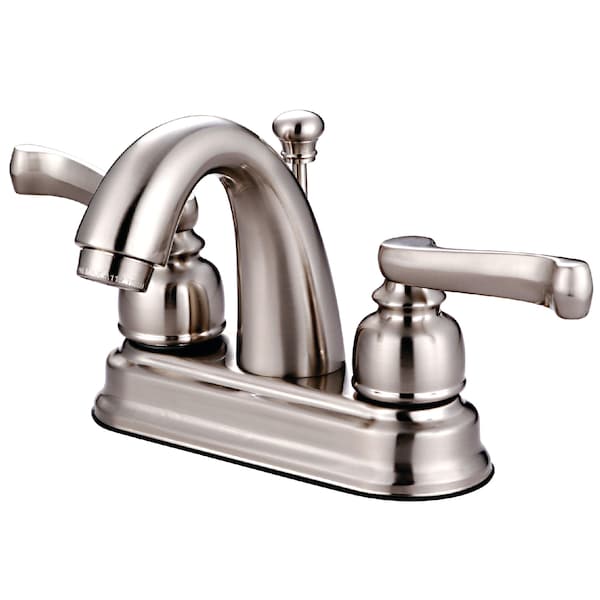 Kingston Brass 4" Centerset Bathroom Faucet, Brushed Nickel KB5618FL - main
